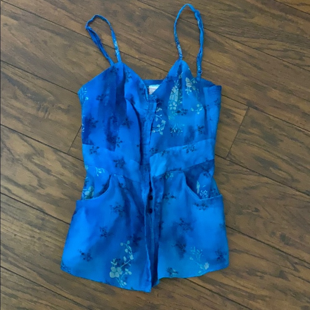 Free people button up tank
